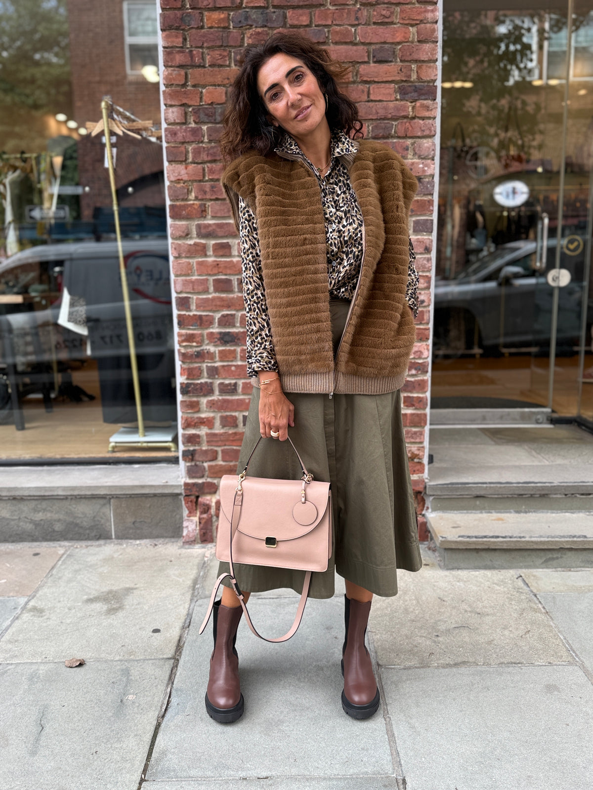 CUYANA Leather Top Handle Bag