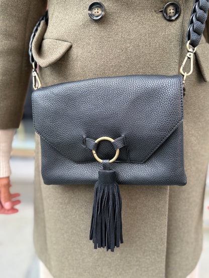 STREET LEVEL Leather Crossbody Bag