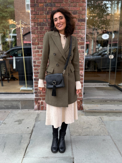 STREET LEVEL Leather Crossbody Bag
