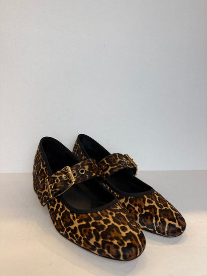 J.CREW NWT Leopard Mary Jane Ballet Flats/8-EU39