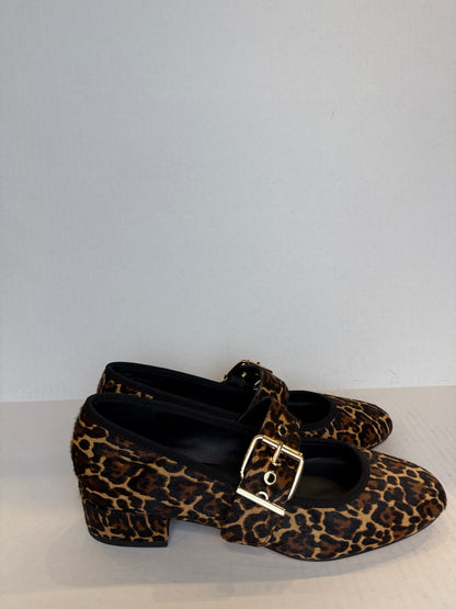 J.CREW NWT Leopard Mary Jane Ballet Flats/8-EU39