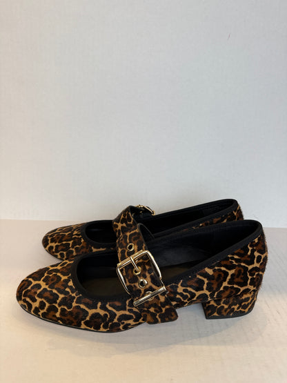 J.CREW NWT Leopard Mary Jane Ballet Flats/8-EU39