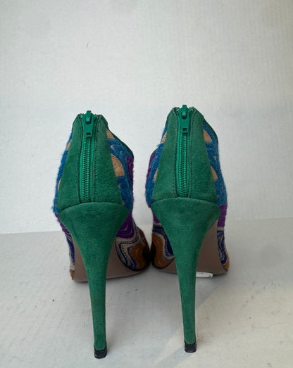 Missoni Peep Toe Mesh Bootie Hells/7-EU38