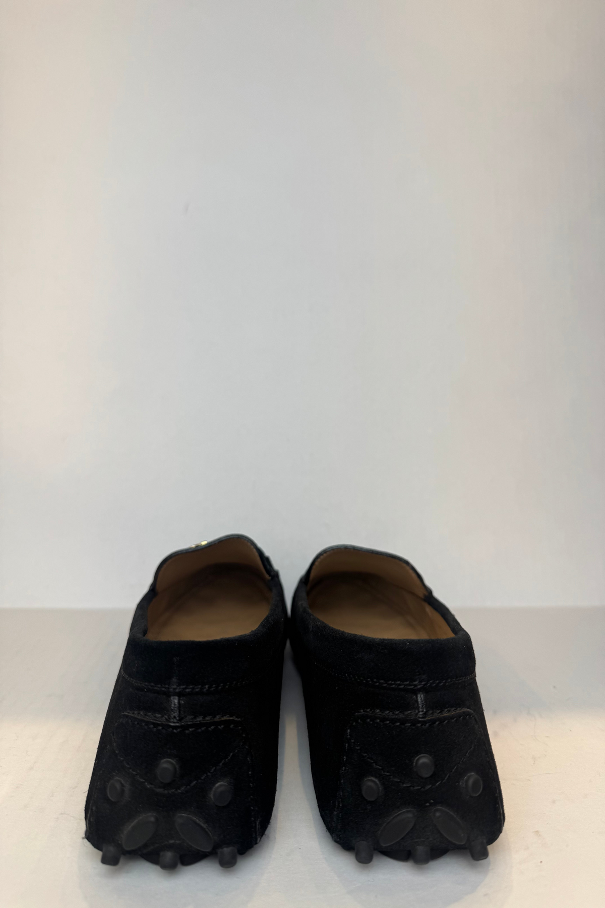 SALVATORE FERRAGAMO Suede Leather Saba Driver Loafers/US9.5-EU39.5