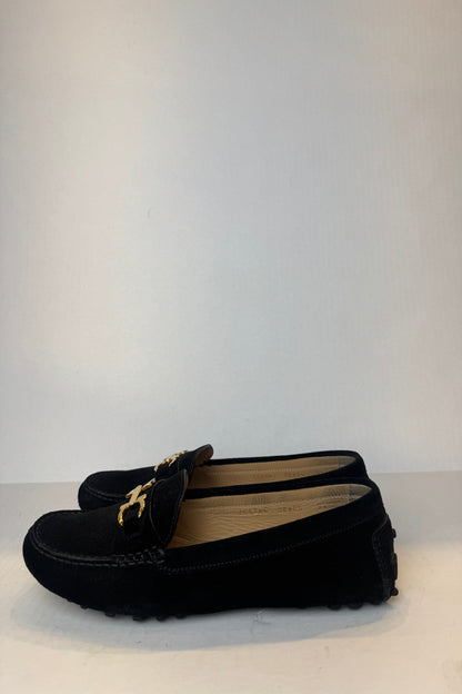 SALVATORE FERRAGAMO Suede Leather Saba Driver Loafers/US9.5-EU39.5