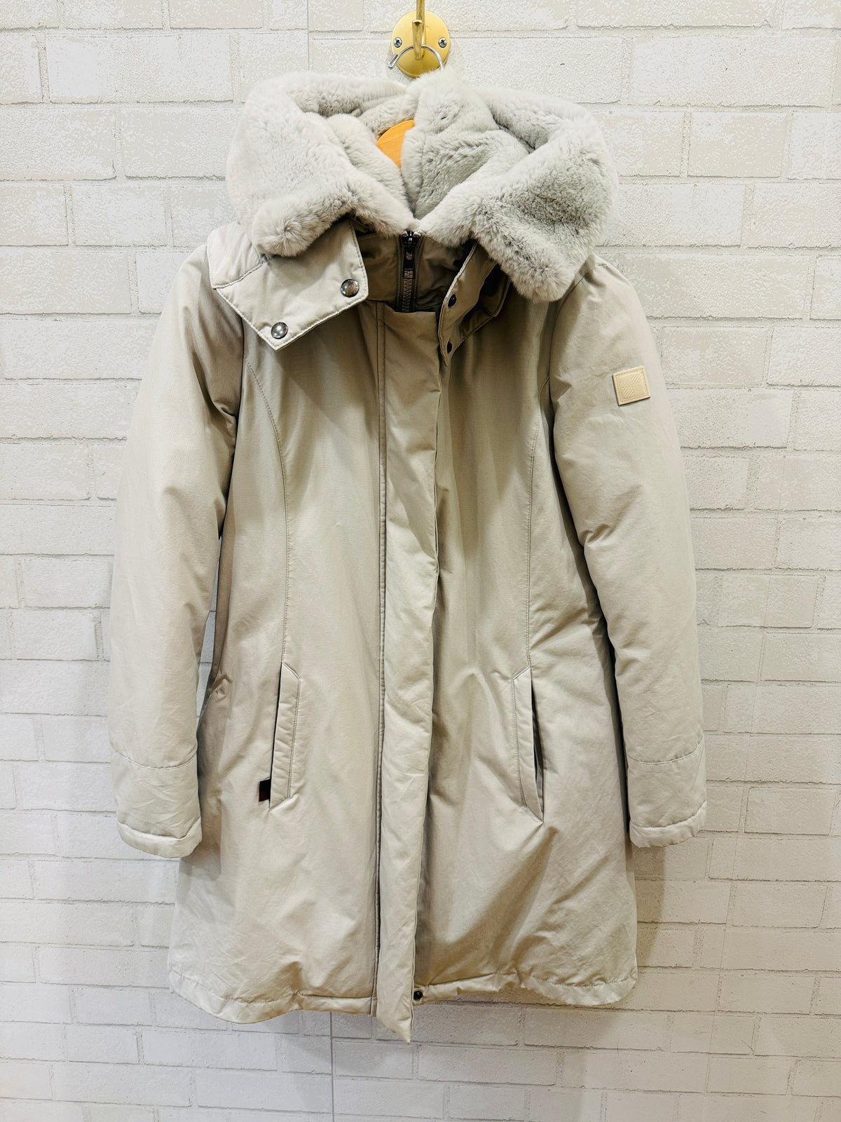 WOOLRICH NWT Down & Fur Hoodie Parka/XS