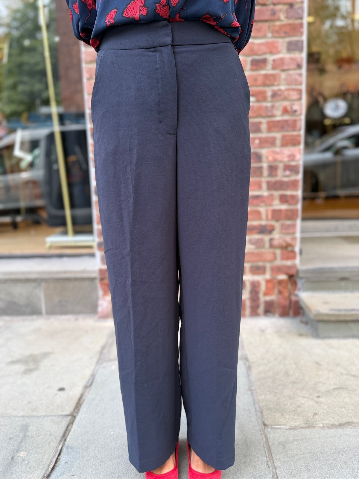 WILFRED Elastic Waist Wide Legs Pants/M