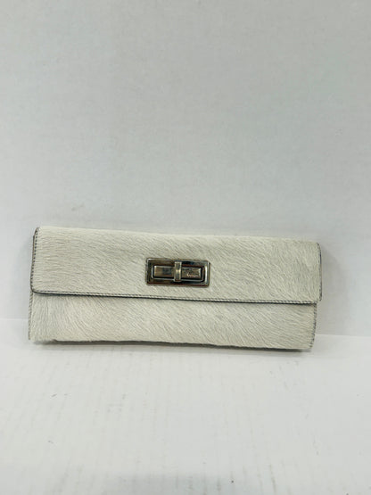 PRADA Vintage Pony Hair Continental Wallet Clutch