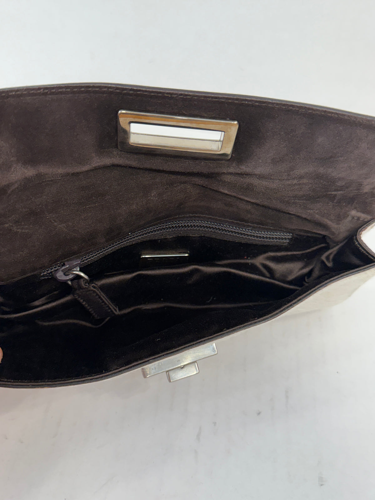 PRADA Vintage Pony Hair Continental Wallet Clutch