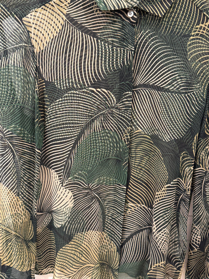HARTFORD LS Leaves Print Shirt/S