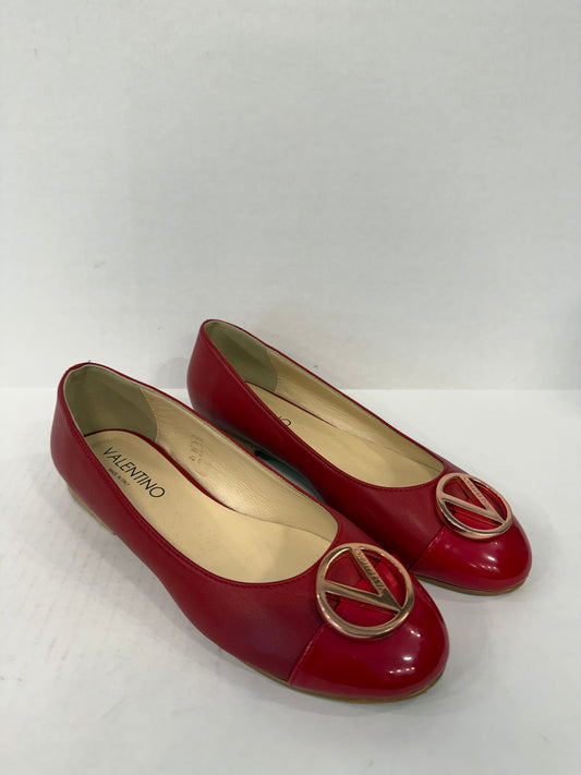 Valentino leather ballet flats, size US 9