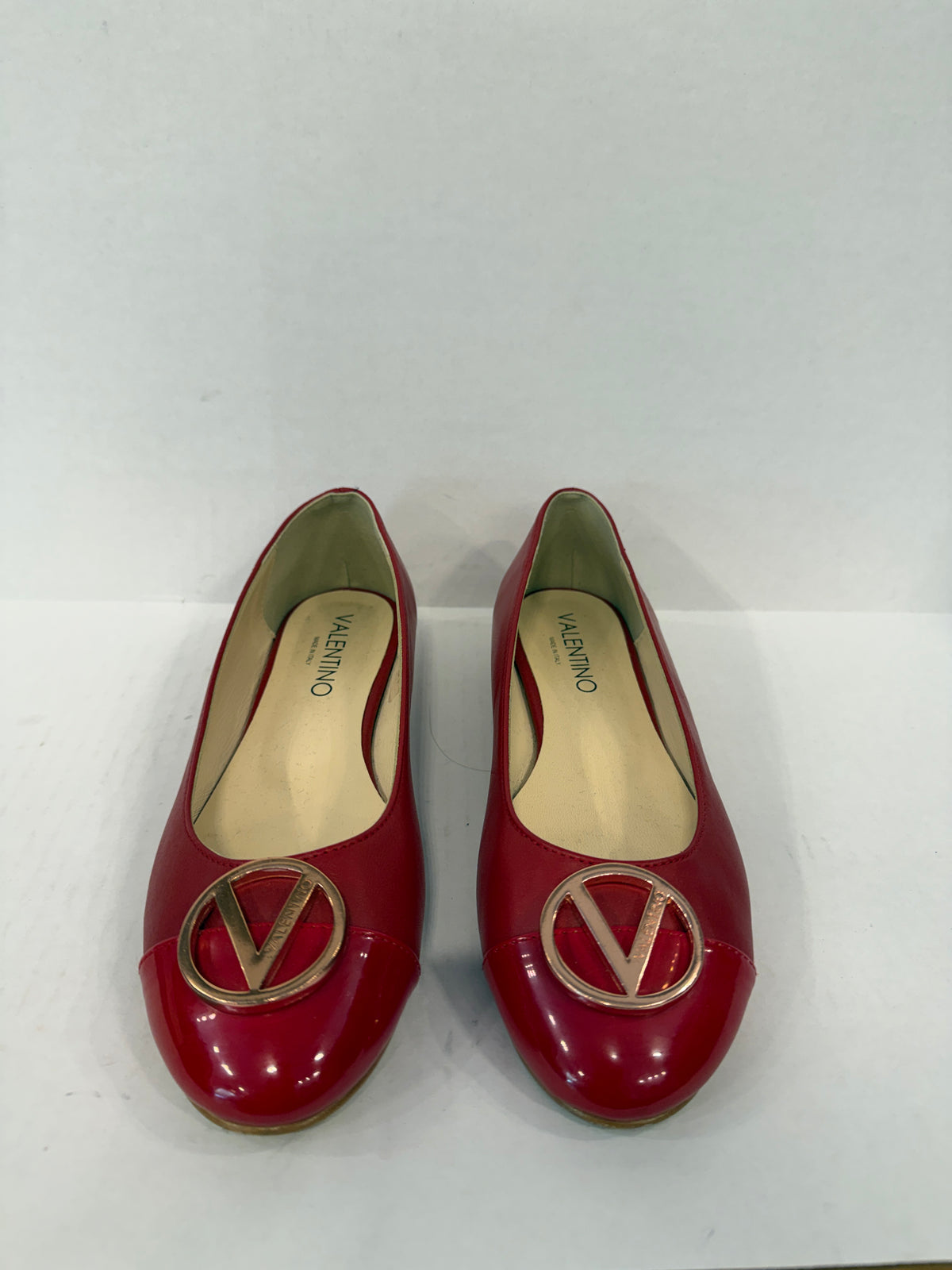 VALENTINO Leather Ballerina/9-EU40