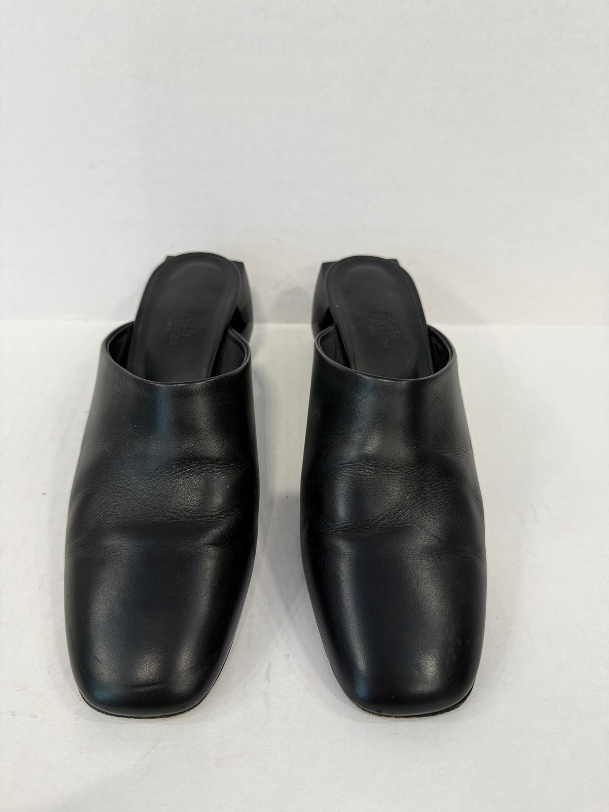 HERMES  Leather Christie Mules/ US8.5-EU38.5