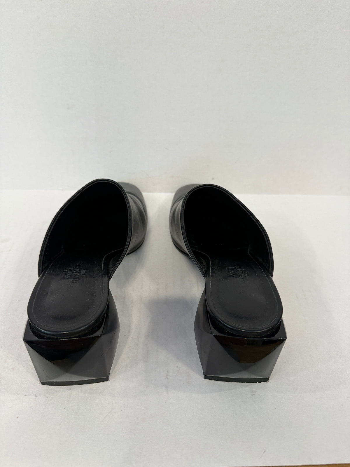 HERMES  Leather Christie Mules/ US8.5-EU38.5