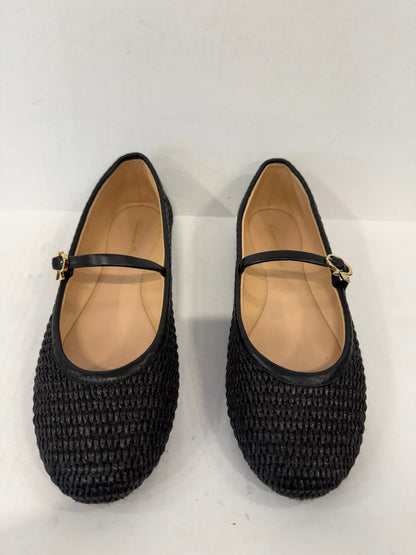GIANVITO ROSSI NWT Carla Marbella Leather Mary Jane Flats/US8-EU39