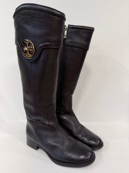 TORY BURCH Leather Tall Riding Boots / US6.5