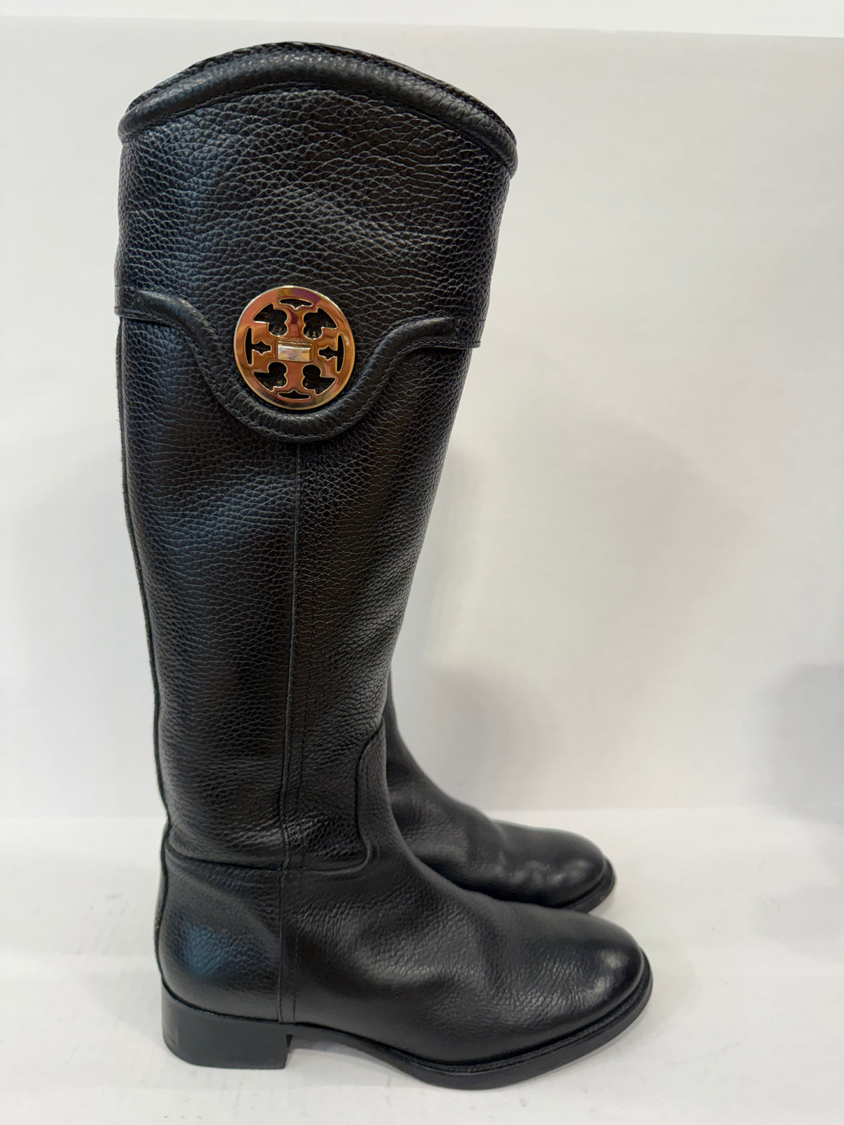 TORY BURCH Leather Tall Riding Boots / US6.5