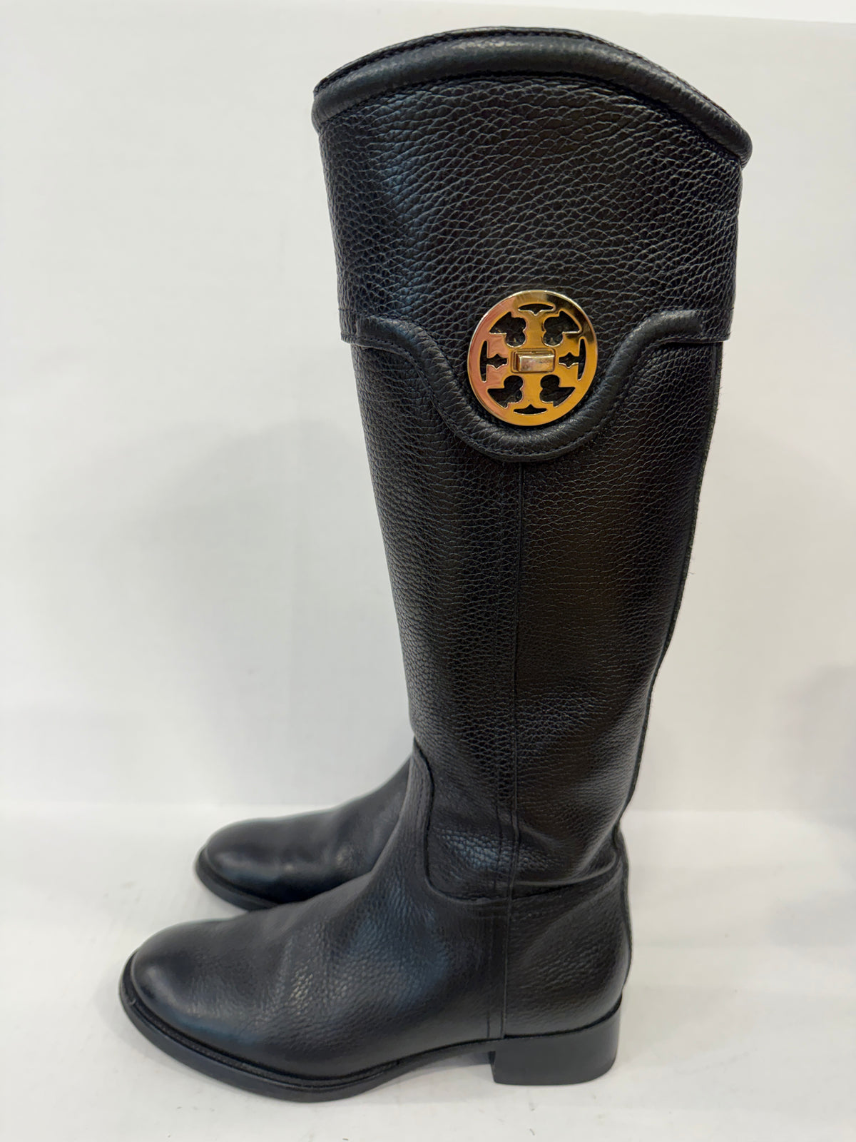 TORY BURCH Leather Tall Riding Boots / US6.5