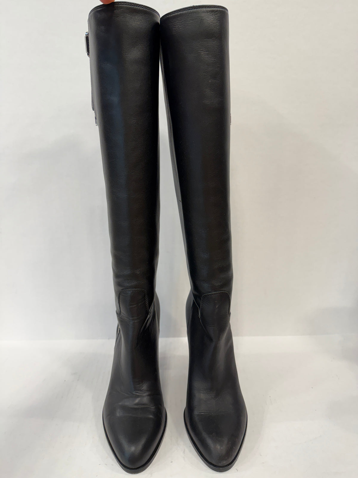 SERGIO ROSSI Leather Boots / US7 UE 38,5