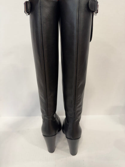 SERGIO ROSSI Leather Boots / US7 UE 38,5
