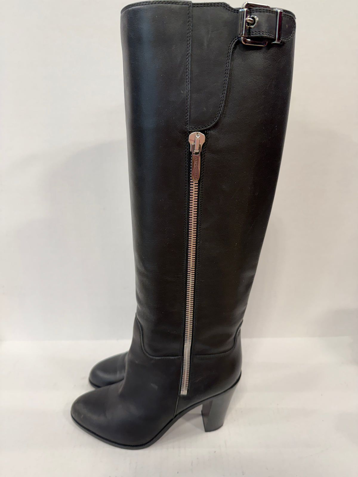 SERGIO ROSSI Leather Boots / US7 UE 38,5