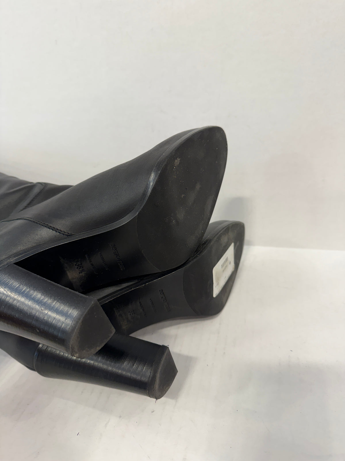 SERGIO ROSSI Leather Boots / US7 UE 38,5