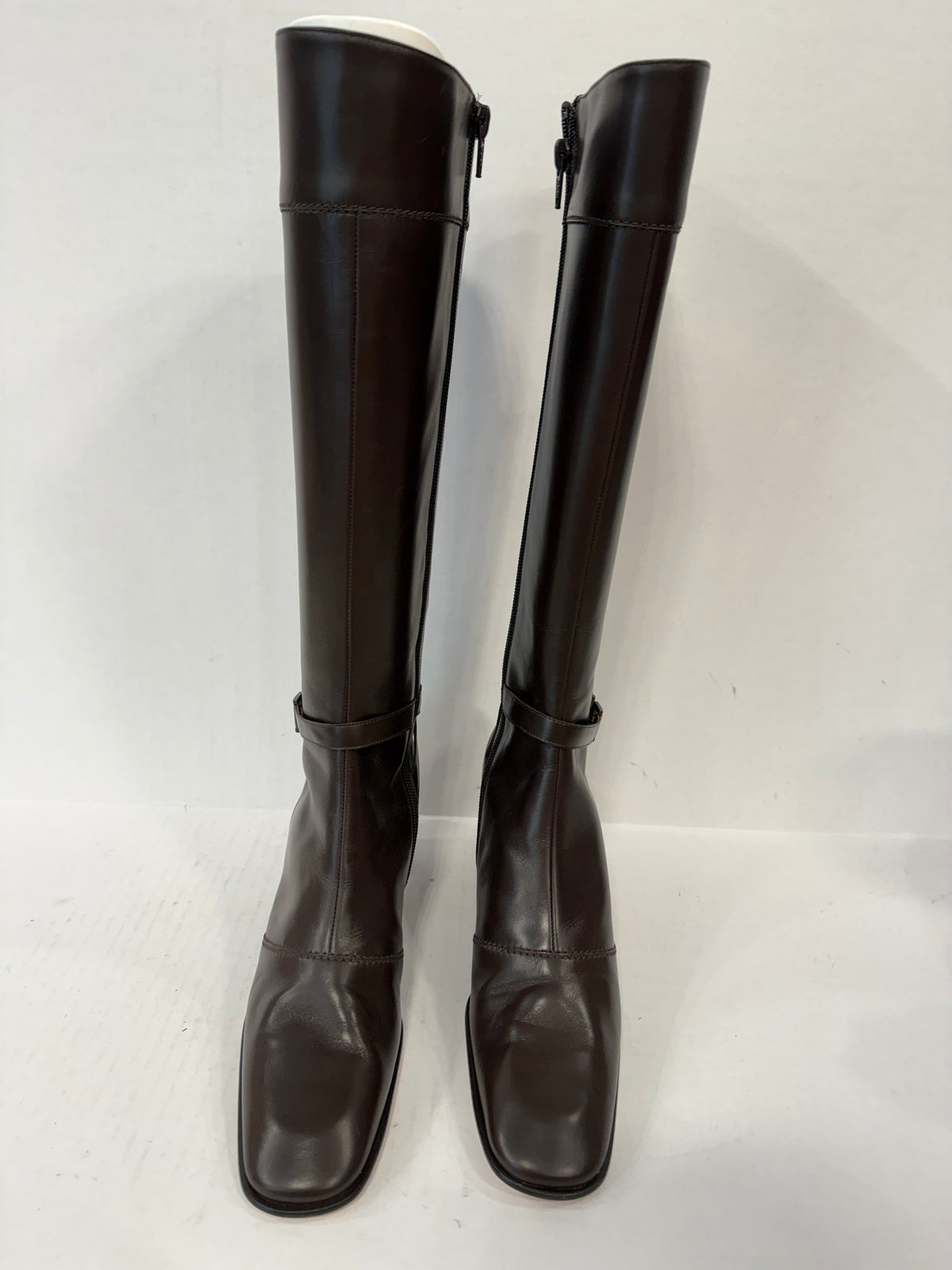 SALVATORE FERRAGAMO NWT Tall Golette 5cm Leather Boots/US7