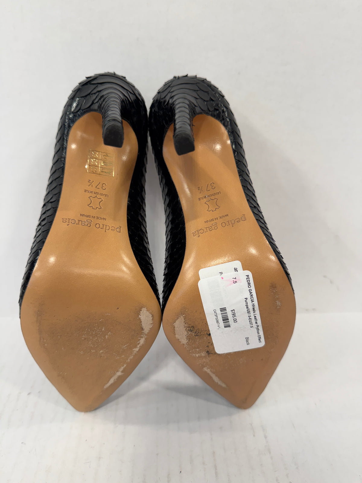 PEDRO GARCIA  HHeels Leather  Python Effect  Pumps/US7.5-EU37.5