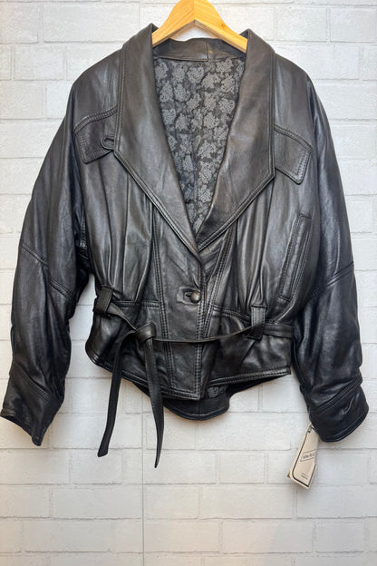 VERA PELLE Vintage 80’s Leather Jacket / L