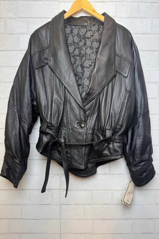 VERA PELLE Vintage 80’s Leather Jacket / L