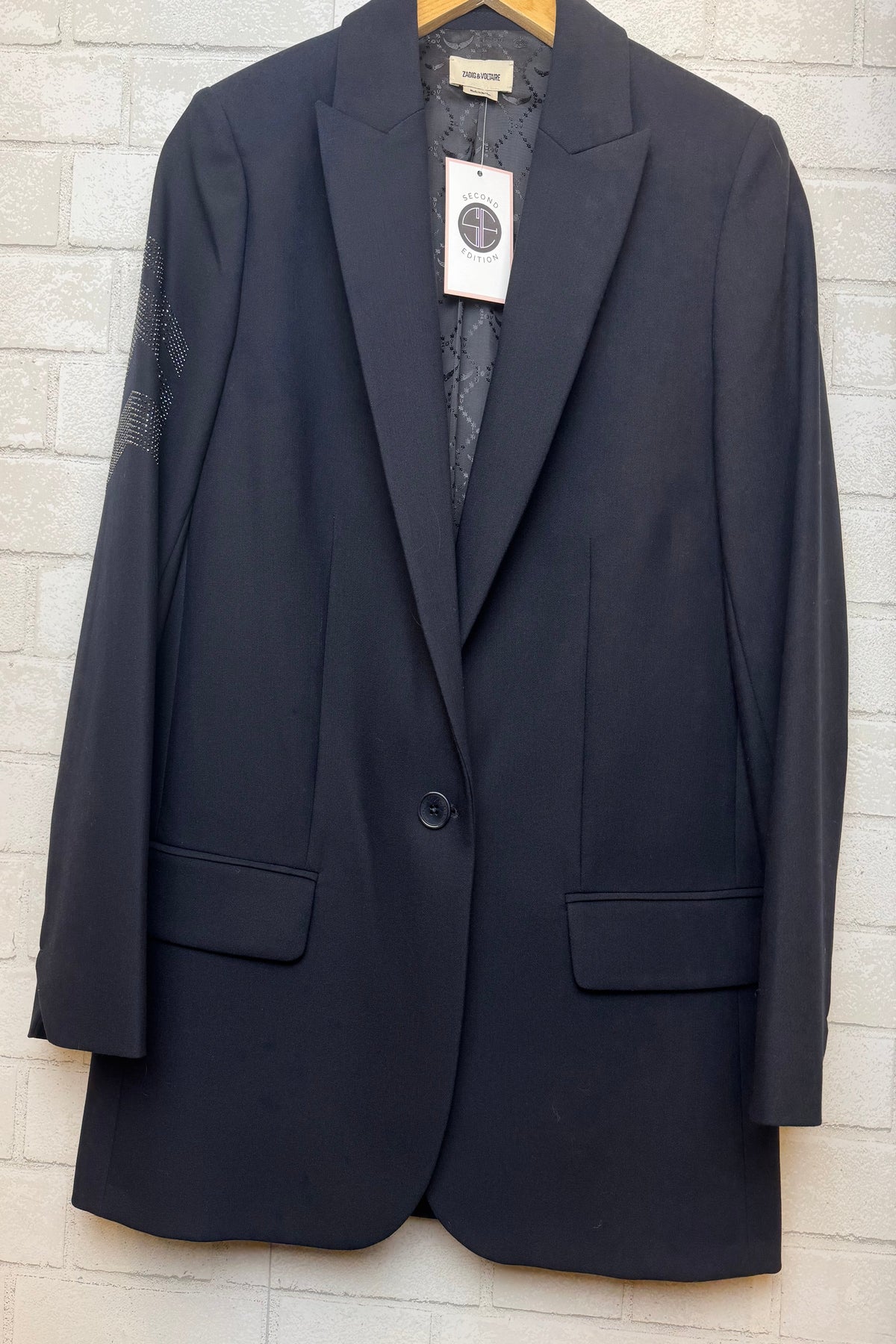 ZADIG & VOLTAIRE Viva Arrow Strass Blazer / M-38