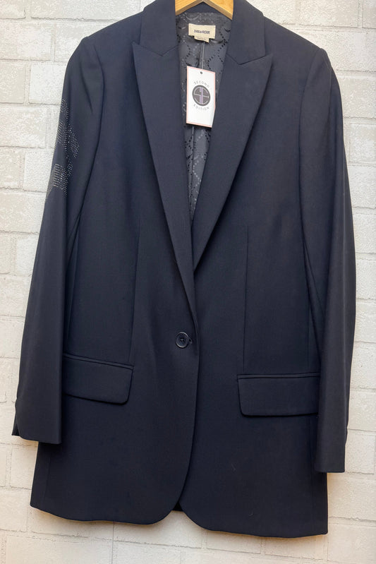 ZADIG & VOLTAIRE Viva Arrow Strass Blazer / M-38