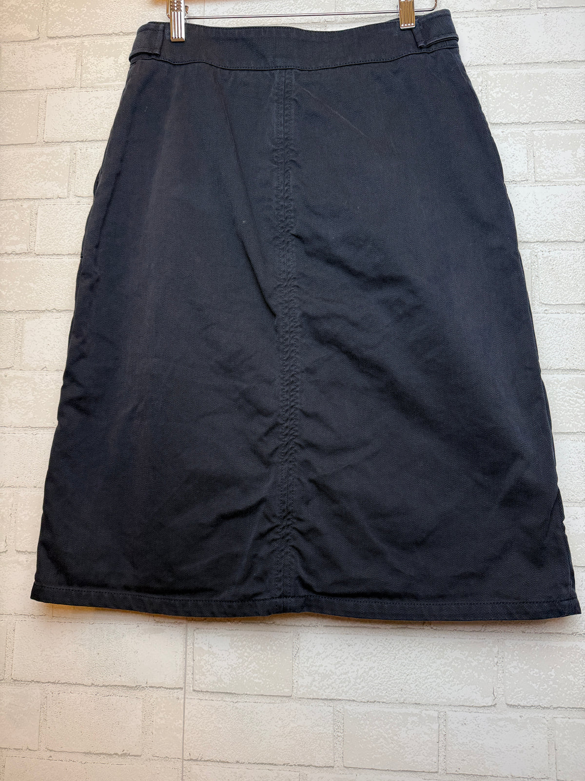VANESSA BRUNO Zipper Detail Denim Midi Skirt / M-EU40