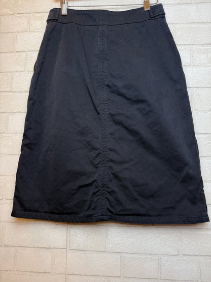 VANESSA BRUNO Zipper Detail Denim Midi Skirt / M-EU40