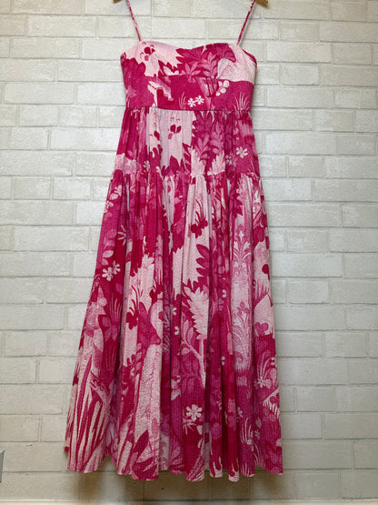 ERDEM Spaghetti Strap Tapestry Flared Midi Dress / S-US43-