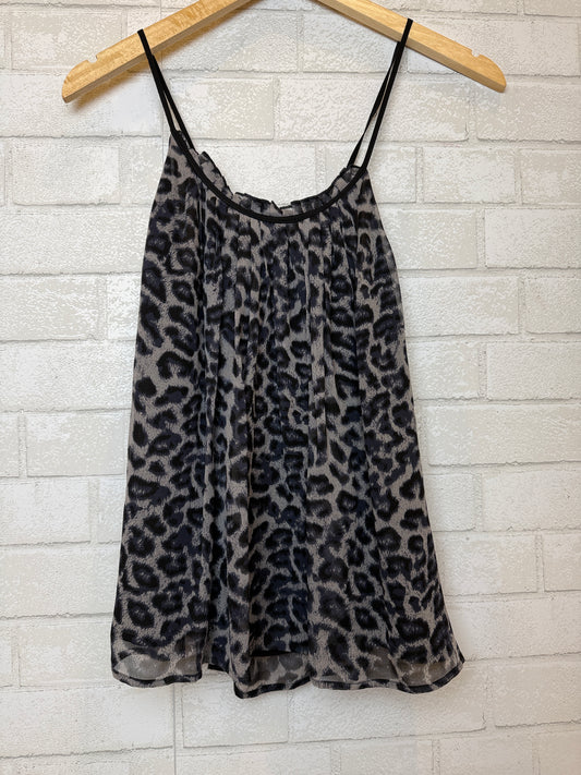 ELLA MOSS Silk Cheetah Print Sleeveless Top/XS