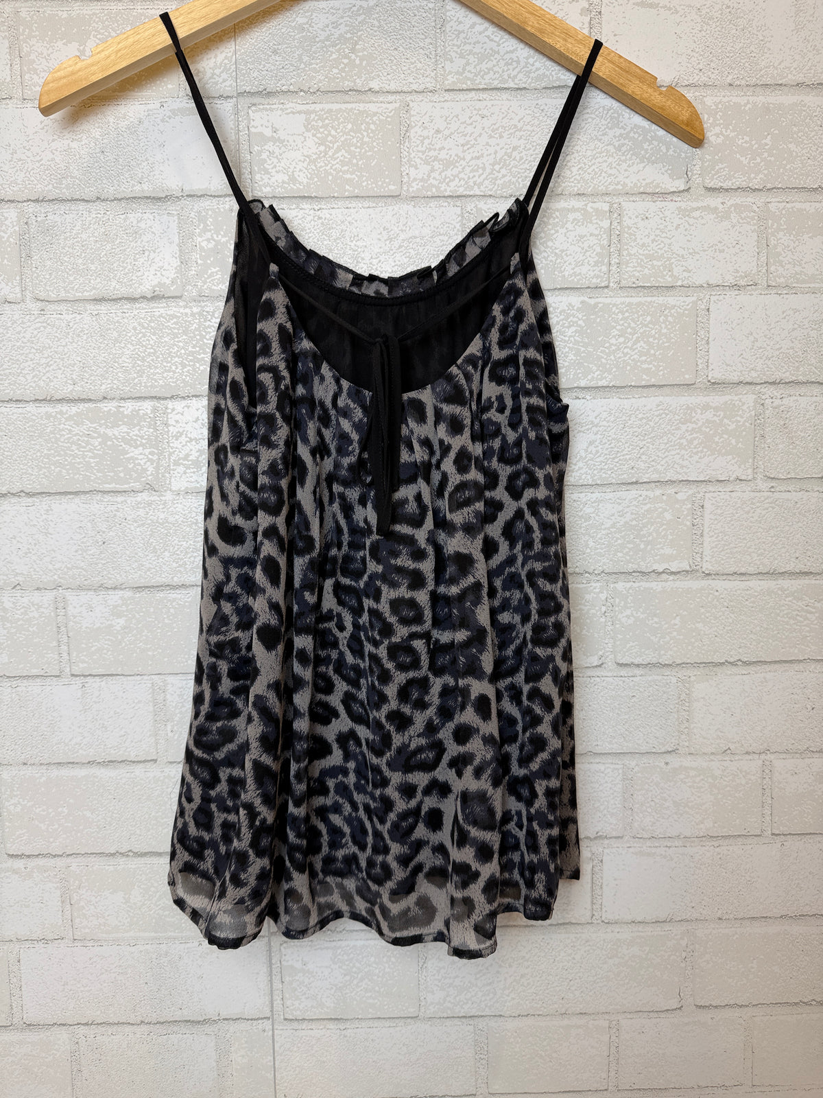 ELLA MOSS Silk Cheetah Print Sleeveless Top/XS