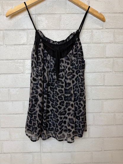 ELLA MOSS Silk Cheetah Print Sleeveless Top/XS