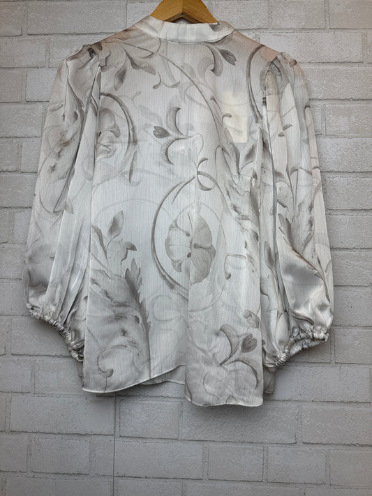 TED BAKER NWT High Neck Balloon Sleeves Blouse/M