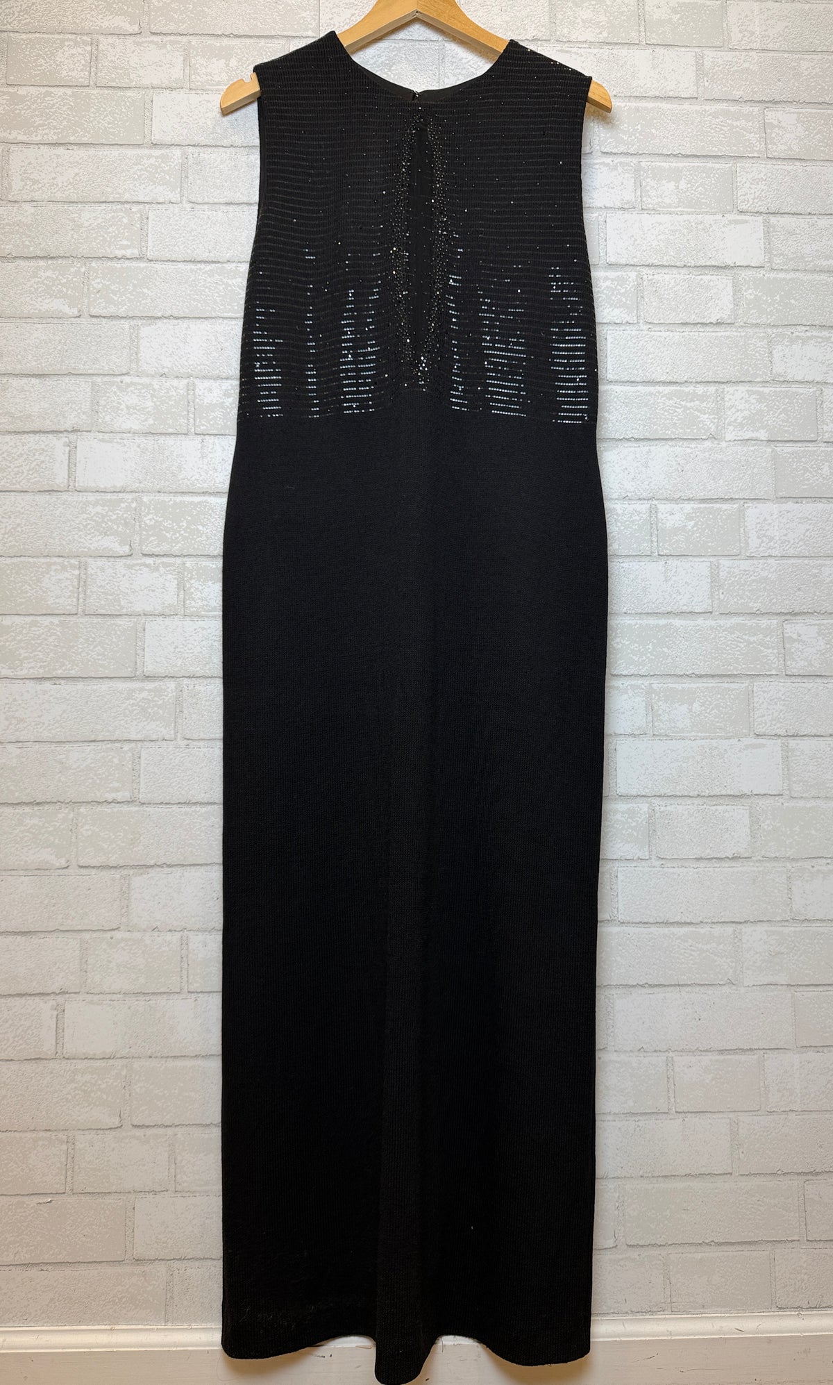 ST JOHN Embellished Sheath Maxi Dress/L-EU40