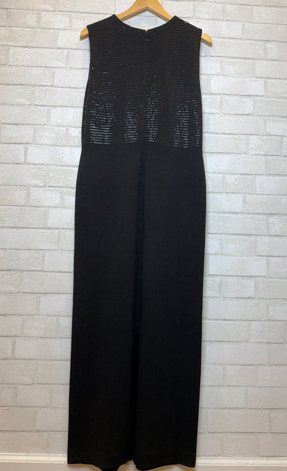 ST JOHN Embellished Sheath Maxi Dress/L-EU40