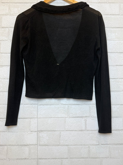 GUCCI Silk Open Cardigan/L-EU40