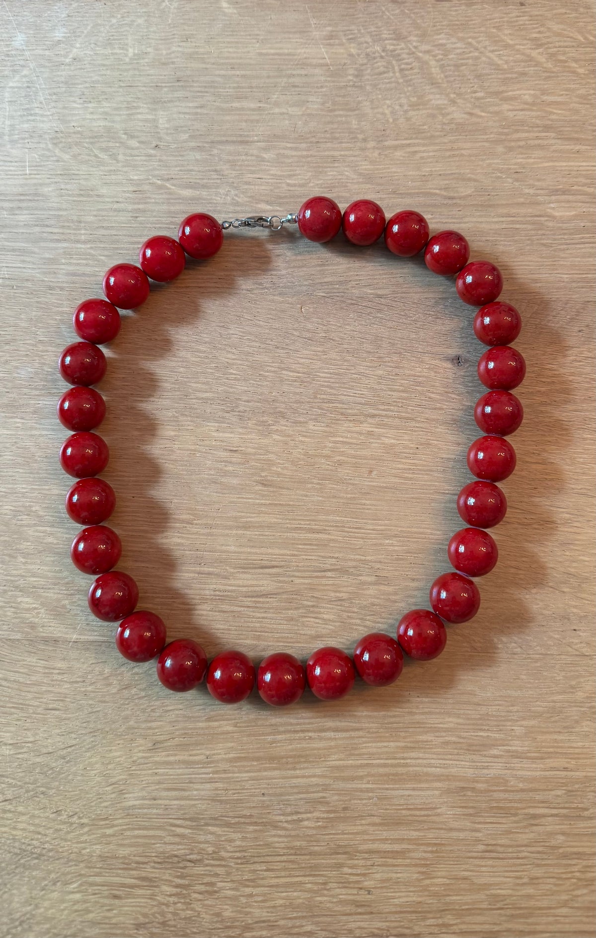 NO BRAND Chunky Bead Statement Necklace