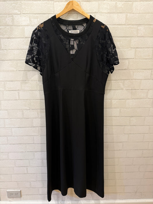 MAISON MARGIELA  SS Lace Top Satin A Line Maxi Dress/XL