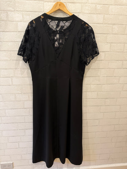 MAISON MARGIELA  SS Lace Top Satin A Line Maxi Dress/XL