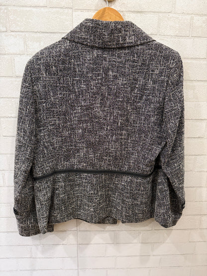 ESCADA NWT Wool Tweed One Button Bow Jacket/ EU46-XL