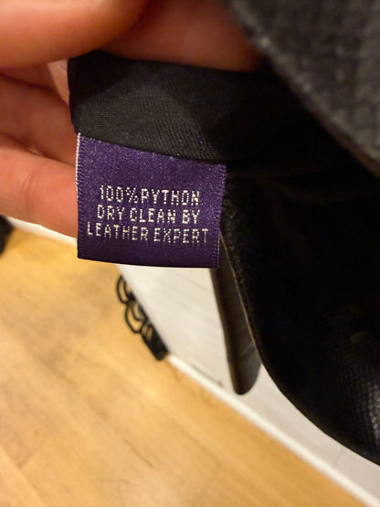 RALPH LAUREN COLLECTION Purple Label Snake Leather LS cropped Jacket/ L