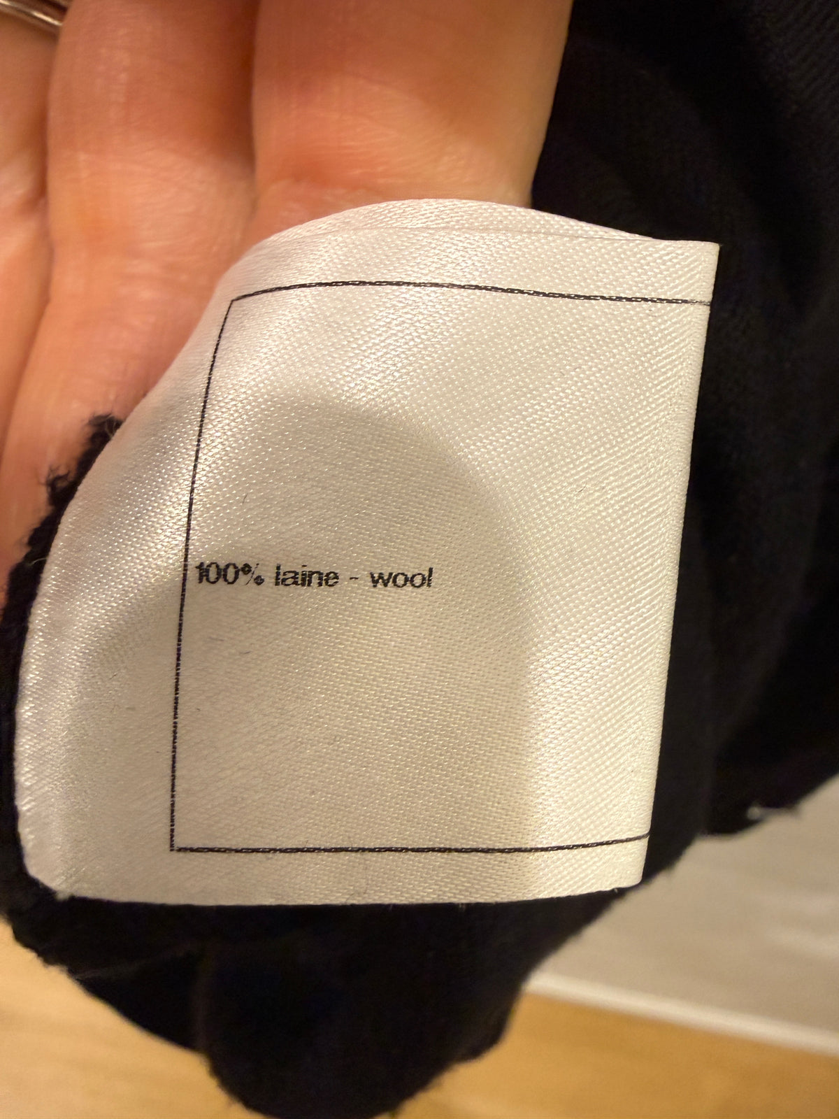 CHANEL Wool LS Mini Dress/S-EU36