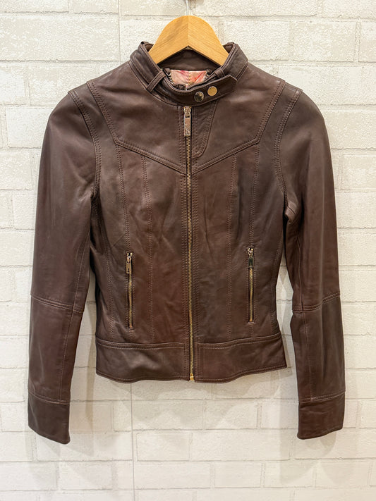 TED BAKER NWT Leather Jacket/XS-EU34