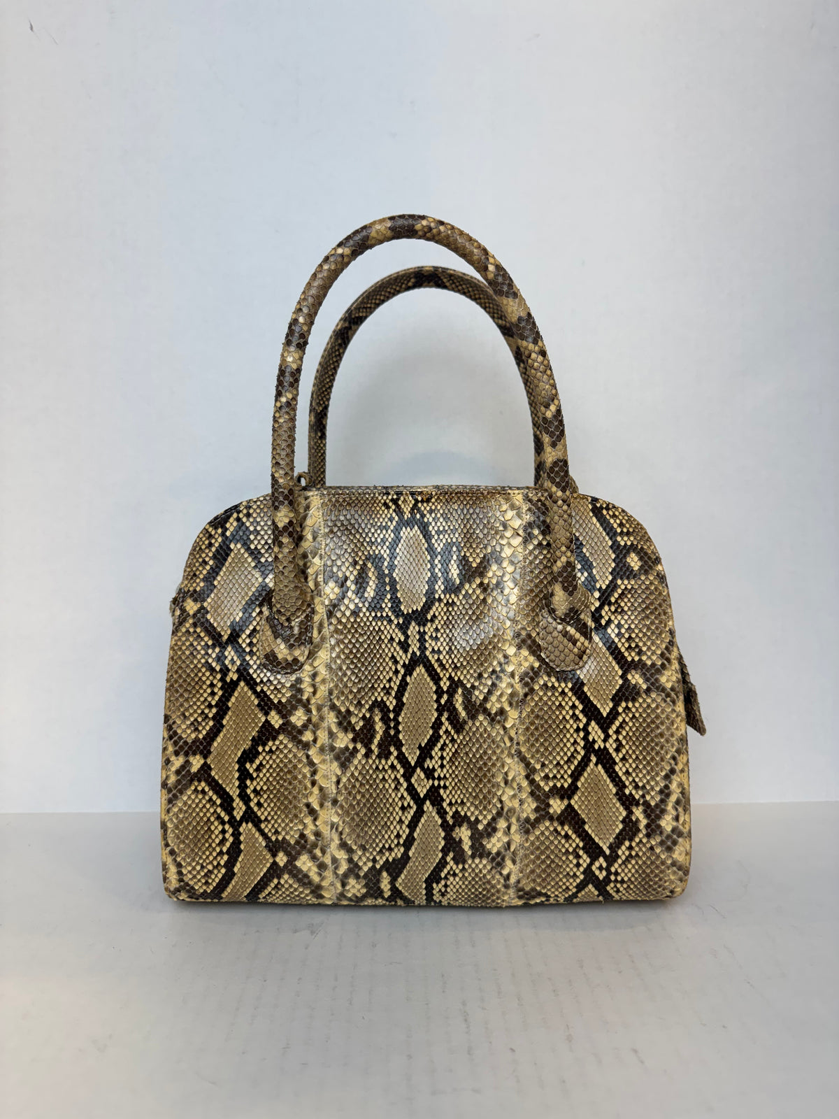 CARLOS FALCHI Python Leather  Hand Bag